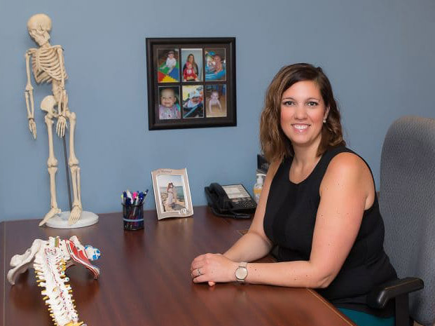 Dr. Erin Auclair in her office.